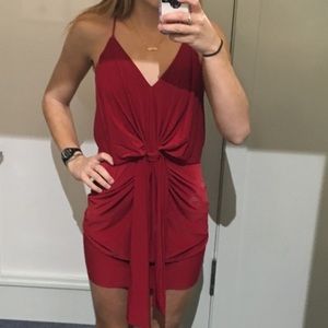 MISA LA red mini cocktail fancy dress